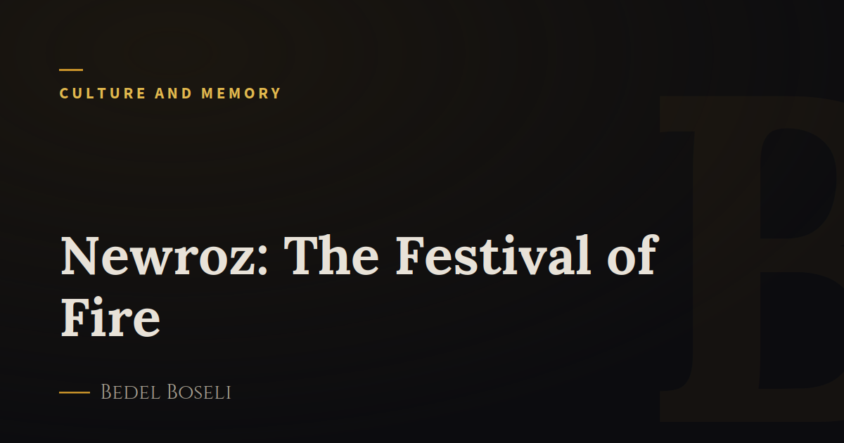 Newroz: The Festival of Fire
